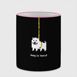Кружка 3D UNDERTALE DOG НА КАНАТЕ, цвет: 3D-розовый кант — фото 2