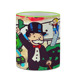 Кружка 3D Alec Monopoly ART, цвет: 3D-светло-зеленый кант — фото 2