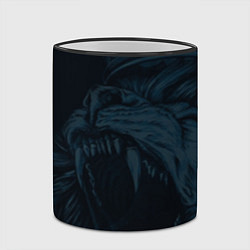 Кружка 3D Zenit lion dark theme, цвет: 3D-черный кант — фото 2