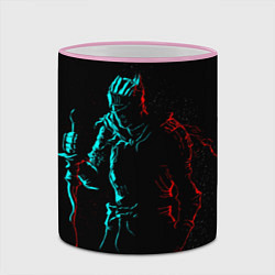 Кружка 3D Dark Souls NEON Силуэт, цвет: 3D-розовый кант — фото 2