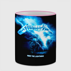 Кружка 3D Ride the Lightning Metallica, цвет: 3D-розовый кант — фото 2