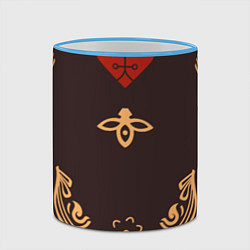 Кружка 3D КОСТЮМ ХУ ТАО HU TAO, цвет: 3D-небесно-голубой кант — фото 2