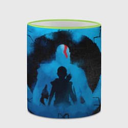 Кружка 3D БОГ ВОЙНЫ РАГНАРЁК GOD OF WAR, цвет: 3D-светло-зеленый кант — фото 2