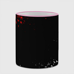 Кружка 3D КРАСНО БЕЛЫЕ РУНЫ, цвет: 3D-розовый кант — фото 2