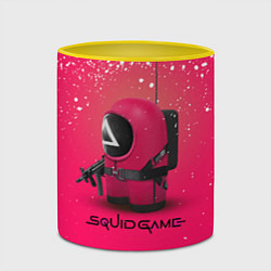 Кружка 3D Among Us x Squid Game, цвет: 3D-белый + желтый — фото 2