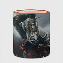 Кружка 3D ВЕДЬМАК СЕРИАЛ ДИКАЯ ОХОТА, цвет: 3D-оранжевый кант — фото 2