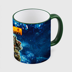 Кружка 3D Deep Rock Galactic Gunner, цвет: 3D-зеленый кант