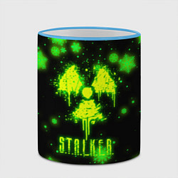 Кружка 3D НОВОГОДНИЙ СТАЛКЕР НОВЫЙ ГОД В STALKER 2022, цвет: 3D-небесно-голубой кант — фото 2