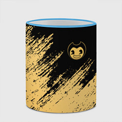 Кружка 3D Bendy and the ink machine - Вектор, цвет: 3D-небесно-голубой кант — фото 2