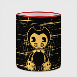 Кружка 3D Bendy and the ink machine - Бенди, цвет: 3D-красный кант — фото 2