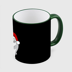 Кружка 3D КОТ БЕНДЕР ГДЕ ПОДАРКИ, цвет: 3D-зеленый кант