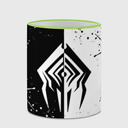 Кружка 3D WARFRAME STALKER BLACK WHITE СТАЛКЕР, цвет: 3D-светло-зеленый кант — фото 2