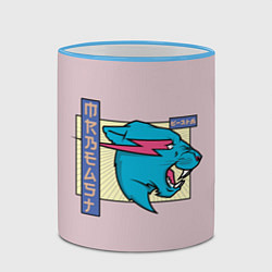 Кружка 3D Mr Beast Japan Full Print, цвет: 3D-небесно-голубой кант — фото 2