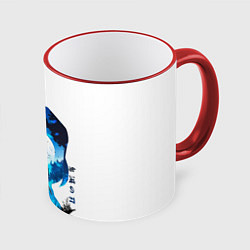 Кружка 3D Иноске Клинок рассекающий демонов, цвет: 3D-красный кант