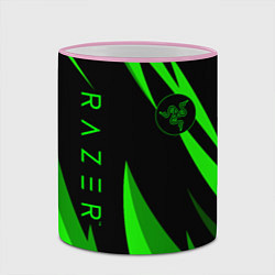 Кружка 3D RAZER GREEN, цвет: 3D-розовый кант — фото 2