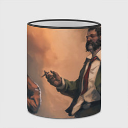 Кружка 3D Напарники в раздумьях, цвет: 3D-черный кант — фото 2