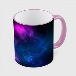 Кружка 3D Космос Galaxy, цвет: 3D-розовый кант