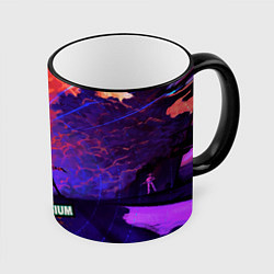 Кружка 3D Disco art, цвет: 3D-черный кант