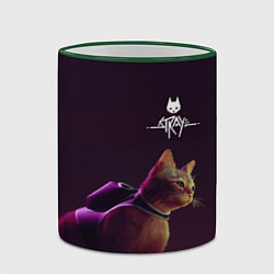 Кружка 3D Stray: Wandering Cat, цвет: 3D-зеленый кант — фото 2
