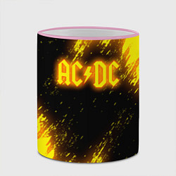 Кружка 3D ACDC - Neon, цвет: 3D-розовый кант — фото 2