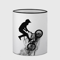 Кружка 3D ВЕЛОСПОРТ BMX Racing, цвет: 3D-черный кант — фото 2