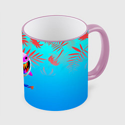 Кружка 3D 6IX9INE tropical, цвет: 3D-розовый кант