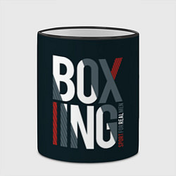 Кружка 3D Бокс - Boxing, цвет: 3D-черный кант — фото 2