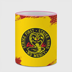 Кружка 3D Cobra Kai Big Logo, цвет: 3D-розовый кант — фото 2