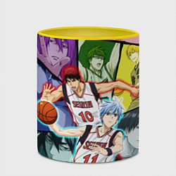 Кружка 3D Kuroko no Basuke Баскетбол Куроко, цвет: 3D-белый + желтый — фото 2