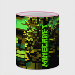 Кружка 3D Minecraft, pattern 2022, цвет: 3D-розовый кант — фото 2