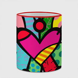 Кружка 3D Ромеро Бритто Арт, цвет: 3D-красный кант — фото 2