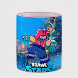 Кружка 3D Grom Brawl Stars art, цвет: 3D-розовый кант — фото 2