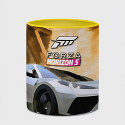 Кружка 3D Игрище Forza Horizon 5, цвет: 3D-белый + желтый — фото 2