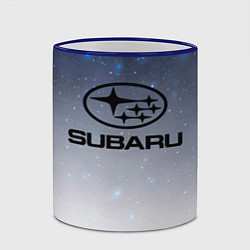 Кружка 3D SUBARU авто, супер, цвет: 3D-синий кант — фото 2