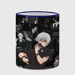 Кружка 3D Грустный Канеки Токийский Гуль Tokyo Ghoul, цвет: 3D-синий кант — фото 2