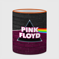 Кружка 3D PINK FLOYD ПИНК ФЛОЙД, цвет: 3D-оранжевый кант — фото 2