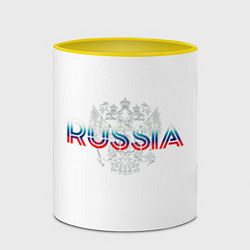 Кружка 3D Russia Sport Team, цвет: 3D-белый + желтый — фото 2