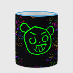 Кружка 3D League Of Legends граффити неон, цвет: 3D-небесно-голубой кант — фото 2