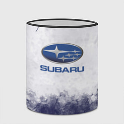 Кружка 3D Subaru Трещина, цвет: 3D-черный кант — фото 2