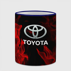 Кружка 3D Toyota Red Fire, цвет: 3D-синий кант — фото 2