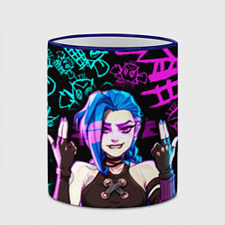 Кружка 3D JINX ДЖИНКС NEON PATTERN, цвет: 3D-синий кант — фото 2