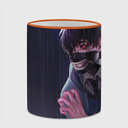 Кружка 3D Kaneki art, цвет: 3D-оранжевый кант — фото 2