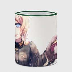 Кружка 3D Дегуршафф gift -Saga of Tanya the Evil, цвет: 3D-зеленый кант — фото 2