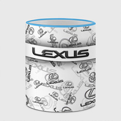 Кружка 3D LEXUS BIG EMBLEMA PATTERN, цвет: 3D-небесно-голубой кант — фото 2