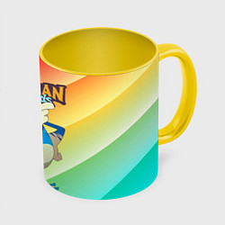Кружка 3D Rayman globox радуга, цвет: 3D-белый + желтый