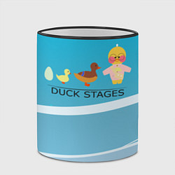 Кружка 3D Duck stages 3D, цвет: 3D-черный кант — фото 2