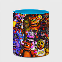 Кружка 3D Fnaf UCN, цвет: 3D-белый + небесно-голубой — фото 2