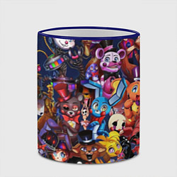 Кружка 3D Cute Fnaf Pattern, цвет: 3D-синий кант — фото 2