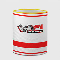 Кружка 3D F1 McLaren, цвет: 3D-желтый кант — фото 2