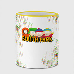 Кружка 3D Мультфильм Южный парк South Park, цвет: 3D-желтый кант — фото 2